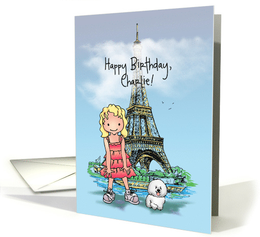 Happy Birthday Charlie, Customizable card (1455198)
