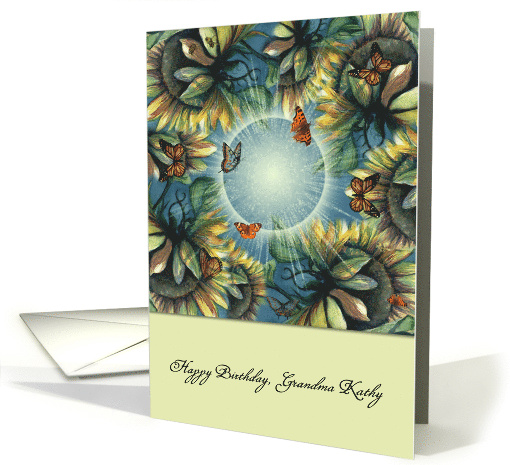 Bursting Out Sunshine and Butterflies Customizable card (1455248)