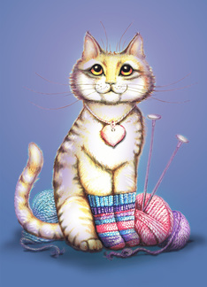 Knittin' Kitten with...