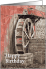 Watercolor Water Wheel card