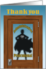 Administrative Professional Thank You Office Door Superhero card