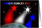 Armed Forces Day Universe and Stars card