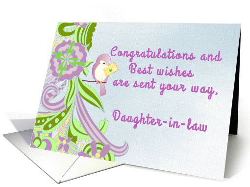 Congratulations Daughter-in-law card (1043917)