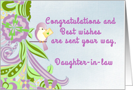 Congratulations Daughter-in-law card