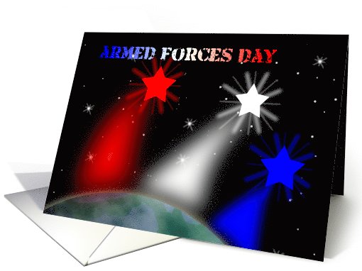 Armed Forces Day Universe and Stars card (1071885)