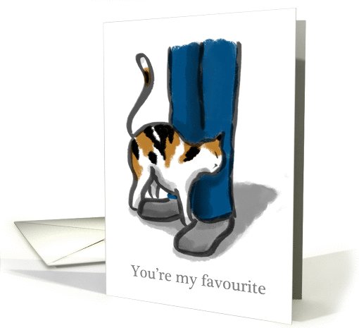 Happy tortoiseshell cat - for birthday, valentine's day... (1037831)