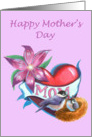 Mothers Day Mother Bird Card
