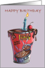 Happy Baked Bean Birthday Card