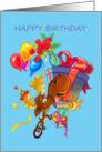 Vermoosin’ Da Presents Vermont Moose Birthday Card