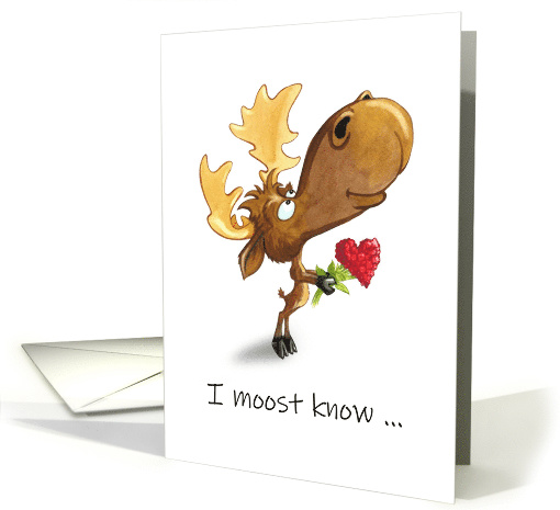 Moose Valentines card (1038849)