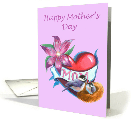 Mothers Day Mother Bird card (1233026)
