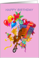 Vermoosin’ Da Presents Vermont Moose Birthday Card