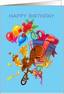 Vermoosin’ Da Presents Vermont Moose Birthday Card