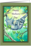 Blank Inside Mothers Day Sloth card