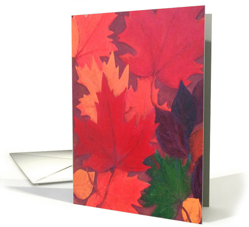 Autumn Leaves Painting card (1098230)