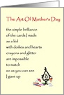 The Art Of Mother’s Day, A Funny Mother’s Day Poem card