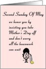 Second Sunday Of May - funny mother’s day card