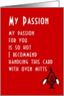 My Passion - a (funny) Valentine Poem card