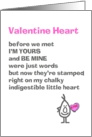 Valentine Heart - a (funny) Valentine Poem card