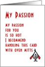 My Passion - a (funny) Valentine Poem card