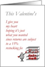 This Valentine’s - a (funny) Valentine Poem card