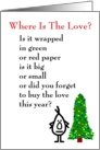 Where Is The Love? - a (bad) Christmas Poem card