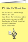 I’d Like To Thank You - A different kind of Thank You Poem card