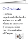 O Graduate - a quirky graduation poem card