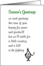 Season’s Greetings - a funny Christmas poem card