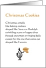 Christmas Cookies - a funny Christmas poem card