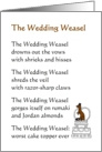 The Wedding Weasel - a funny wedding poem card