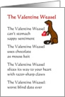 The Valentine Weasel - a funny poem for your Valentine card