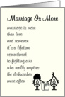 Marriage Is More  a funny wedding anniversary poem card