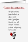 Hearty Congratulations - a funny Medical School Graduation Poem card