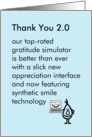 Thank You 2.0 - a funny thank you poem card