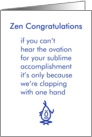 Zen Congratulations - a funny congratulations poem for a promotion card