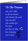 To The Dreamer - a funny high school graduation poem card