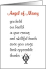 Angel of Mercy - a funny Nurse’s Day poem card