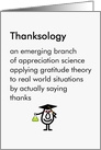 Thanksology - a funny graduation gift thank you poem card