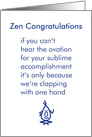 Zen Congratulations - a funny retirement congratulations poem card