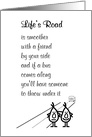 Life’s Road - a funny friendship/thinking of you poem card