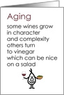 Aging - A funny Happy Birthday Poem card