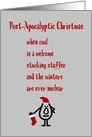 Post-Apocalyptic Christmas - A Funny Merry Christmas Poem card