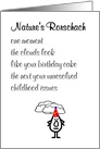 Nature’s Rorschach - A Funny Happy Birthday Poem card