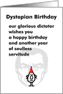 Dystopian Birthday - A Funny Happy Birthday Poem card