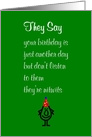 They Say, A Funny Happy Birthday Poem card