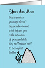 You Are More, A Funny Happy Birthday Poem card
