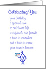 Celebrating You, A Funny Happy Birthday Poem card