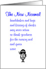 The New Normal, A Funny Poem For A Friend In The Age of COVID-19 card