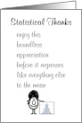 Statistical Thanks A Funny Thank You Poem card